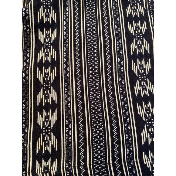 NWT Original Weatherproof Vintage Shorts XL Washable Linen Blue White Aztec - Picture 3 of 6